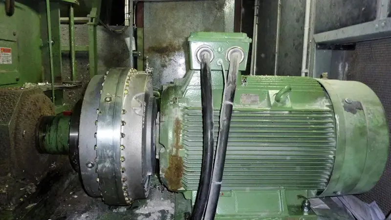 Kupplungsschlag eines großen Industriemotors